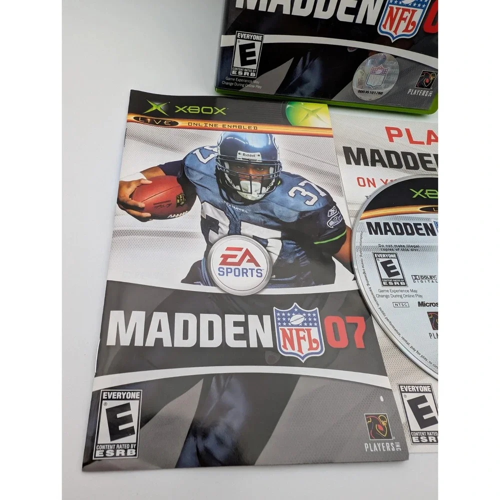 Madden NFL 07 (Microsoft Xbox, 2006) Complete W/ Insert Excellent Condition